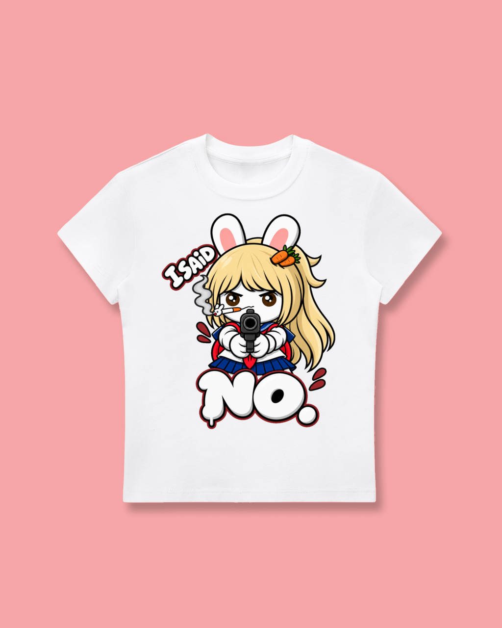 I Said No Longline Baby Tee