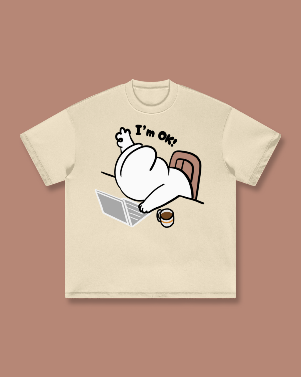 I'm Ok Oversized Tee