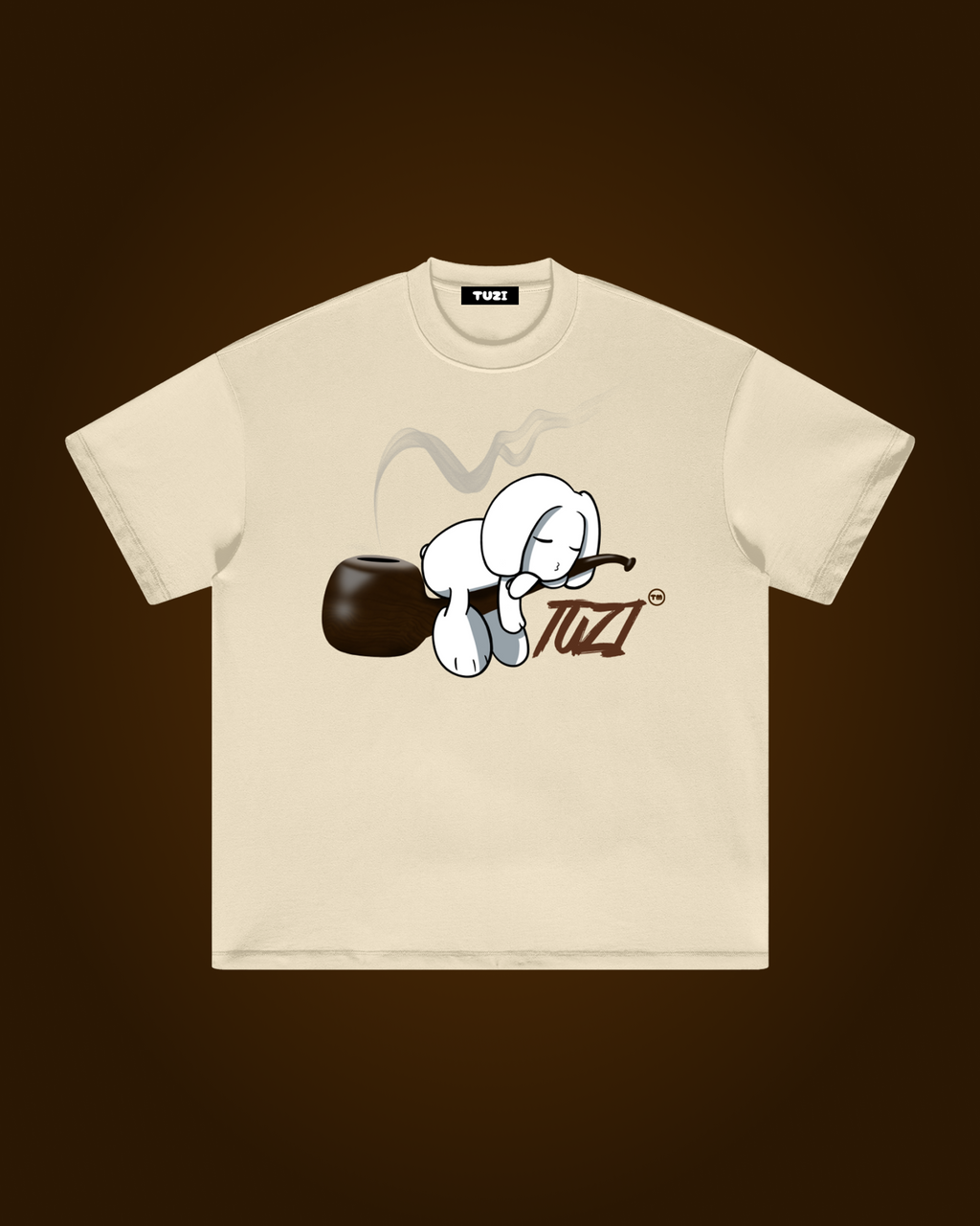 Bunny on Pipe Oversized Tee