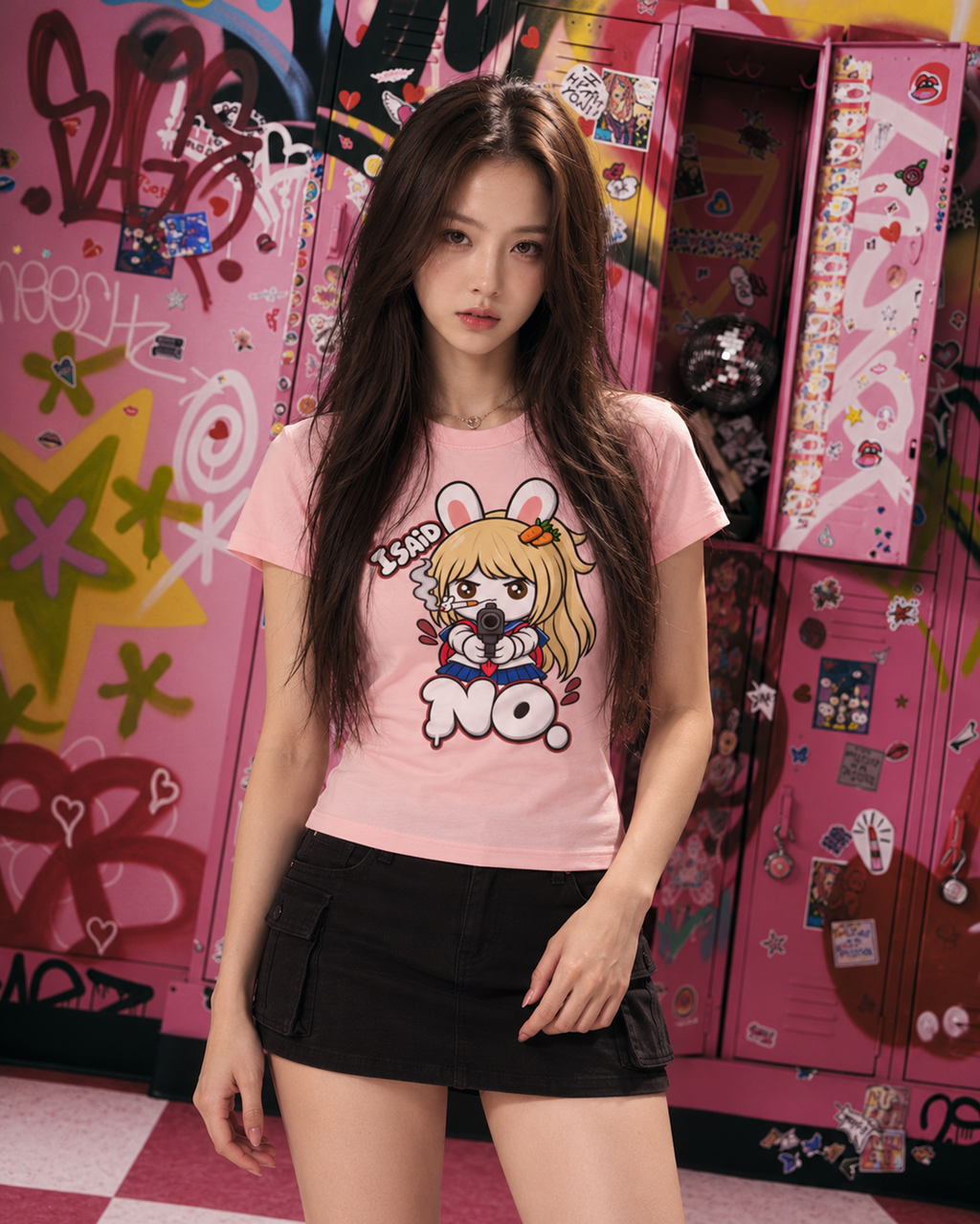 I Said No Longline Baby Tee