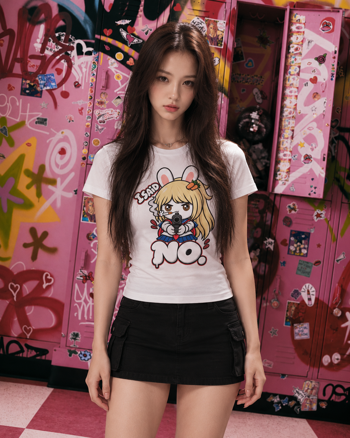 I Said No Longline Baby Tee